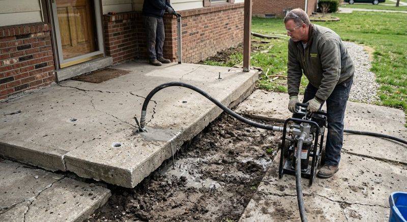 Concrete Settlement Repair in Columbus, OH